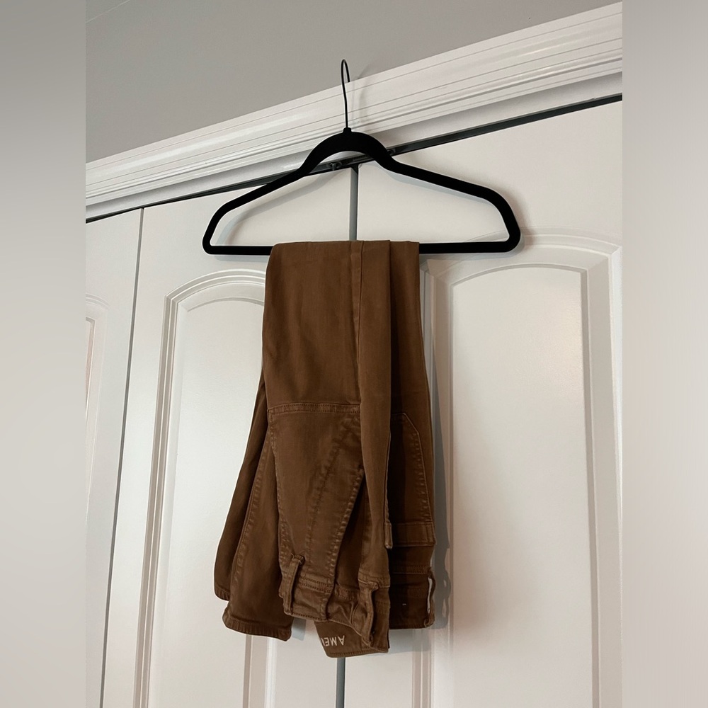 Brown American Eagle High Rise Jeggings Size O